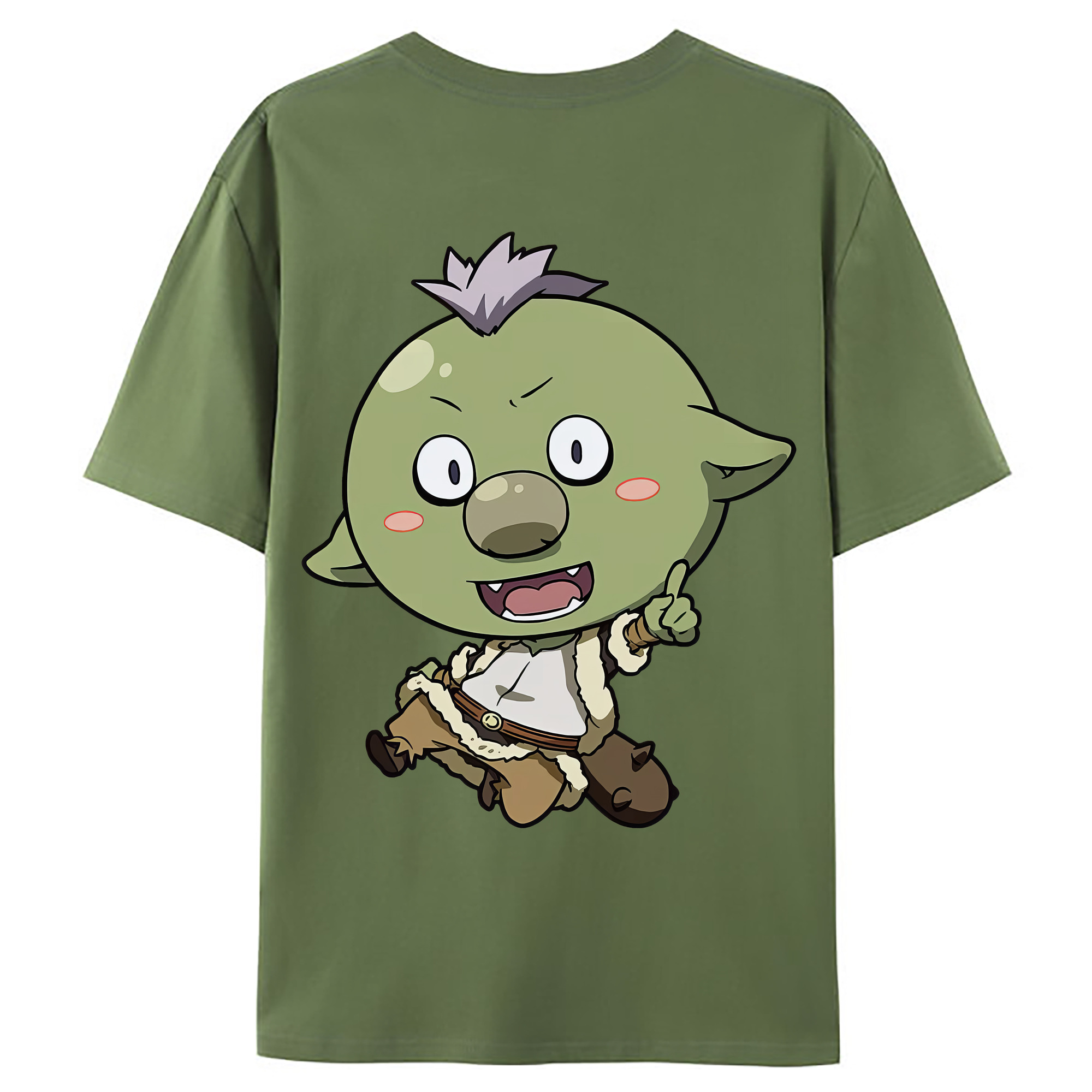 （画像用） 転スラ Regarding Reincarnated to Slime 綿100％ メンズ半袖Tシャツ（バックプリント） 通気性
